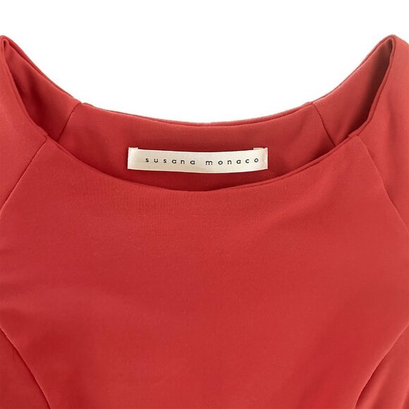 SUSANA MONACO Sleeveless Poppy Fit & Flare Pleated Dress - Women's Size Small - Picture 3 of 6